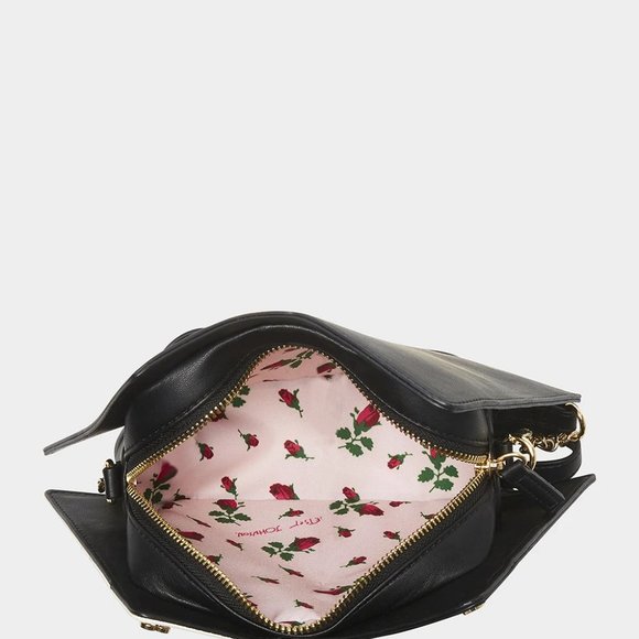 Betsey Johnson Kitsch Poker Face Crossbody Bag Black Multi BJ32375F NEW SEALED - Picture 2 of 13